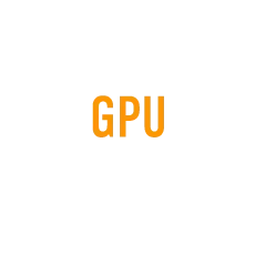 a white square with “GPU” written inside