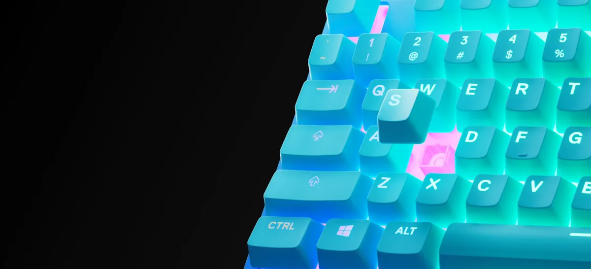 Close up image of Apex 3 TKL keyboard