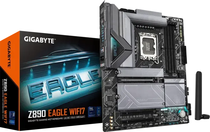 GIGABYTE Z890 EAGLE WIFI7 PLUS Intel LGA 1851 ATX Gaming Motherboard | 9MZ89EG7P-00-G10 - PC Builder UAE
